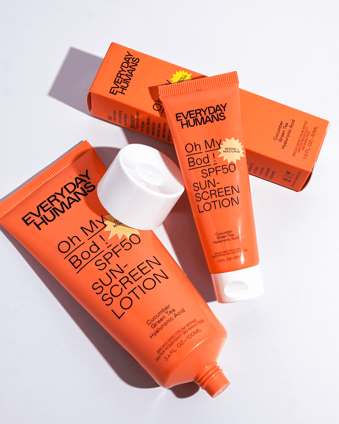 Oh My Bod! SPF50 Sunscreen Lotion Finished Goods Everyday Humans 